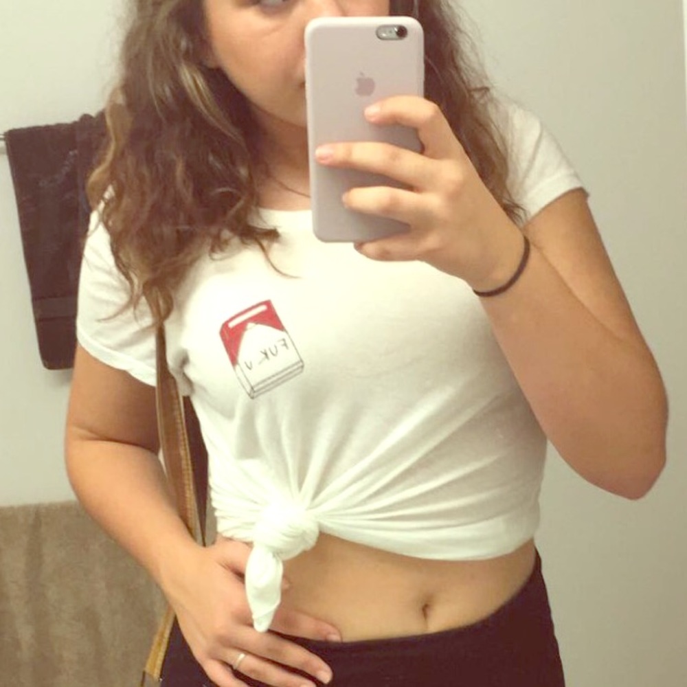 Brandy Melville White Tee